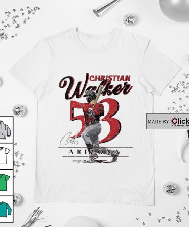 Arizona Diamondbacks Christian Walker Number 53 Signature Retro Shirt