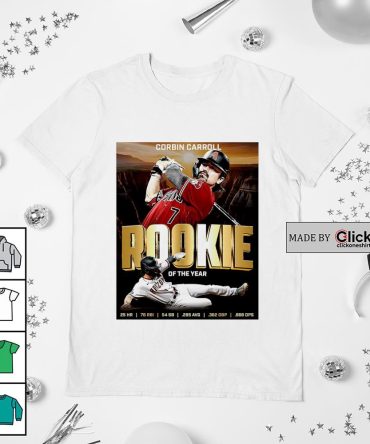 Arizona Diamondbacks Corbin Carroll Unanimous National League Rookie Of The Year Shirt