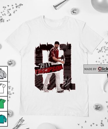 Arizona Diamondbacks Ryan Thompson Rough Number 81 Signature Shirt