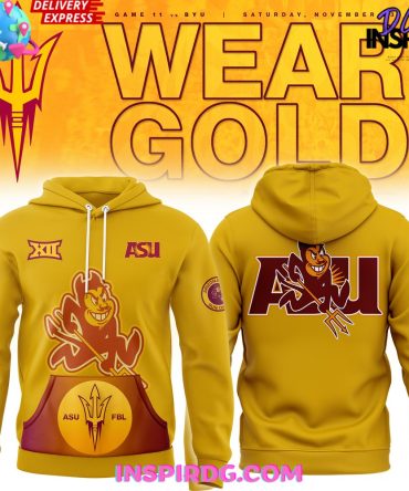 Arizona State Sun Devils Wear Gold Special Hoodie