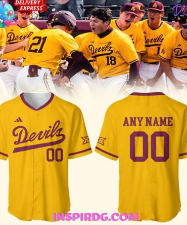 Arizona Sun Devil Good As Gold 2025 Baseball Jersey
