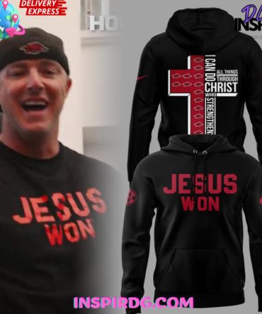 Faith-Inspired Black Hoodie - 'Jesus Won' Comfort & Style For Everyday Wear