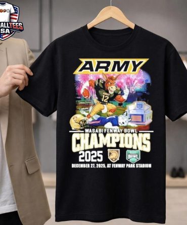 Army Black Knights 2025 Wasabi Fenway Bowl Champions Football Mascot Unisex Shirt