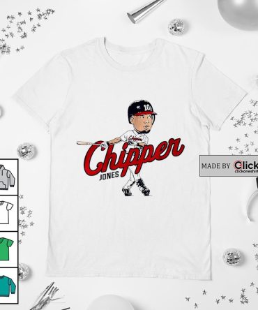 Atlanta Braves Chipper Jones 10 Caricature Shirt