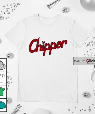 Atlanta Braves Chipper Jones Team Name Text Shirt