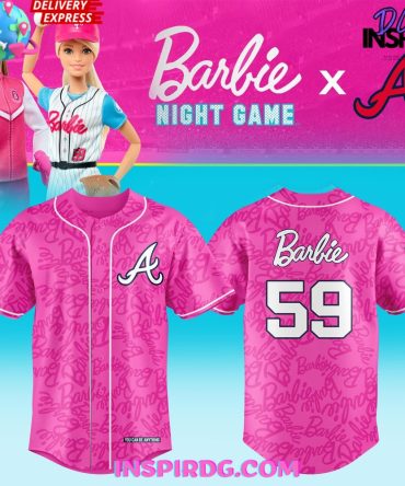 Atlanta Braves X Barbie Night Game 2024 Monogram Baseball Jersey