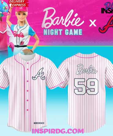 Atlanta Braves X Barbie Night Game 2024 Stripe Baseball Jersey