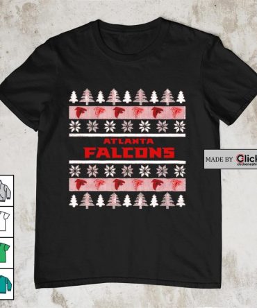 Atlanta Falcons Repeat Logo Ugly Christmas Shirt