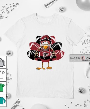 Atlanta Falcons Turkey Helmet Football Logo Thanksgiving Shirt