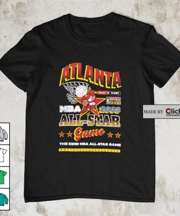 Atlanta Nba 2003 All Star Game East Vs West Retro Basketball Shirt