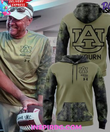 Auburn Tiger Coach Hugh Freeze Special Camo Hoodie