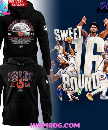 Auburn Tigers Men’S Basketball Sweet 16 Special All Over Print Hoodie