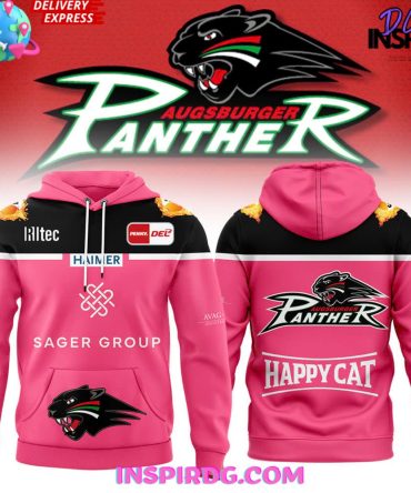 Augsburger Panther Happy Cat 2024 Pink Hoodie
