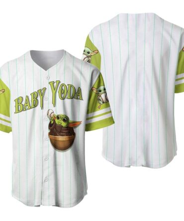 Baby Yoda Baseball Jersey - Cute Grogu Sports Shirt For Kids & Adults - Perfect Star Wars Gift