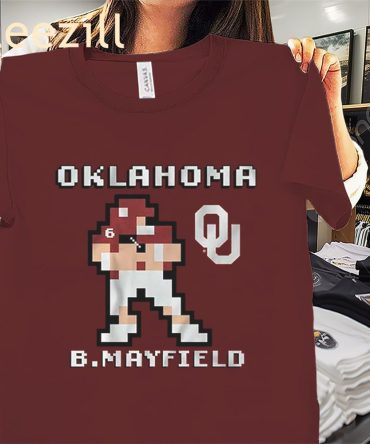 Oklahoma Football: Baker Mayfield Retro Baller Shirt – Officially Licensed By Ou & Nflpa