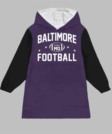 Baltimore Football Blanket Hoodie