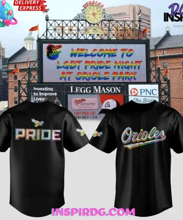 Baltimore Orioles Pride Night 2025 Black Jersey
