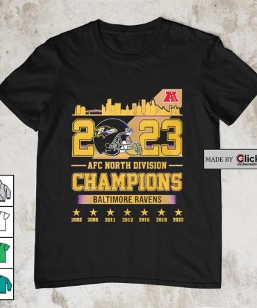 Baltimore Ravens 2023 Afc North Division Champions 2003-2023 Shirt
