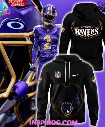 Baltimore Ravens Alternate Helmet Fanatics Black 2024 Hoodie