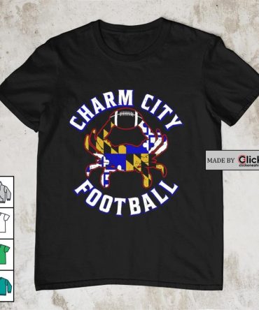 Baltimore Ravens Charm City Football Logo Shirt