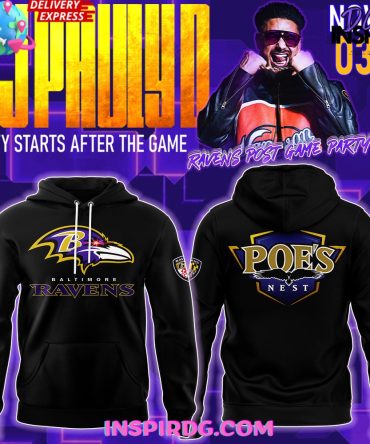 Baltimore Ravens Poes Nest 2024 Hoodie
