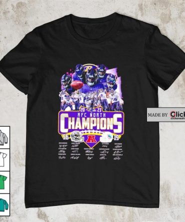 Baltimore Ravens Beat Miami Dolphins 2023 Afc North Champions 56-19 Final Score All Team Signatures Shirt
