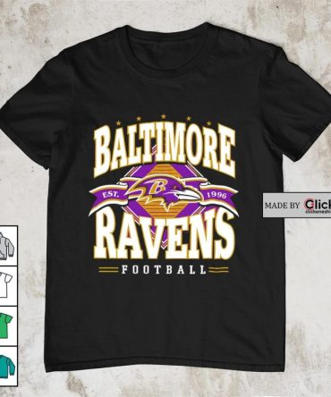 Baltimore Ravens Established 1996 Logo Banner Shirt