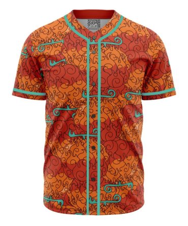 Mera Mera No Mi Devil Fruit One Piece Baseball Jersey