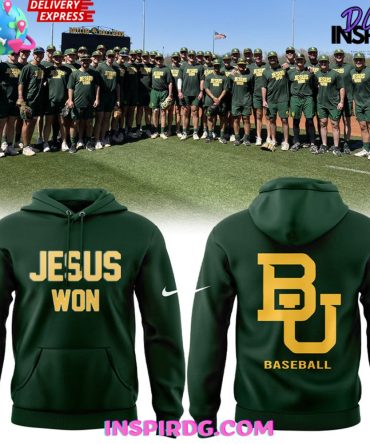 Baylor Bears Baseball Jesus Won Special Edition All Over Print Hoodie