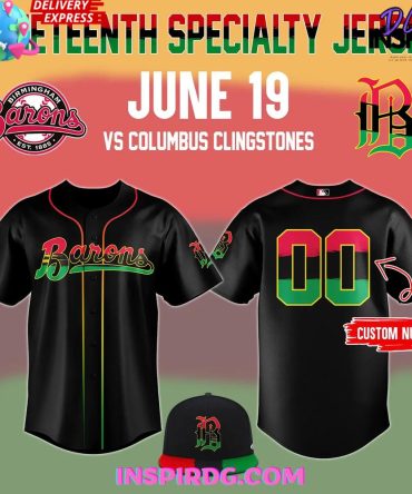 Birmingham Barons X 2025 Juneteenth Day Baseball Jersey