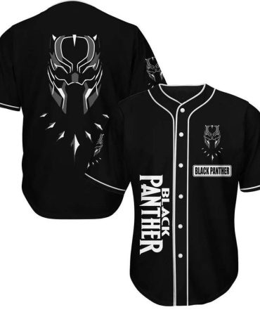 Black Panther Baseball Jersey – Unleash Your Inner Hero With Stylish Comfort!