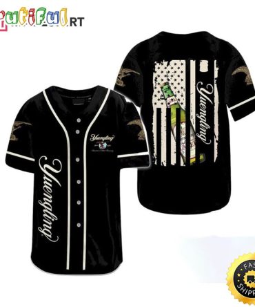 Black Yuengling Beer Baseball Jersey