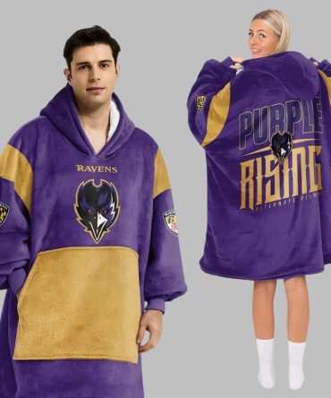 Baltimore Football Unisex Blanket Hoodie