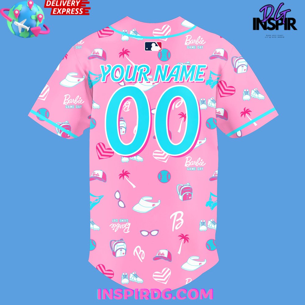 Blue Jays Barbie Game Day Limited Baseball Jersey - Image 3