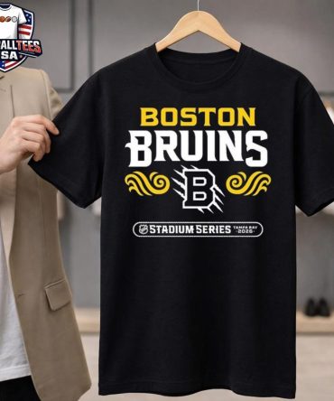 Boston Bruins 2026 Nhl Stadium Series Richmond Stacked Unisex T-Shirt