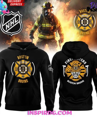 Boston Bruins Firefighter Appreciation Night Black Hoodie