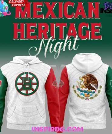 Boston Bruins Mexican Heritage Night 2025 All Over Print Hoodie, 3D Hoodie