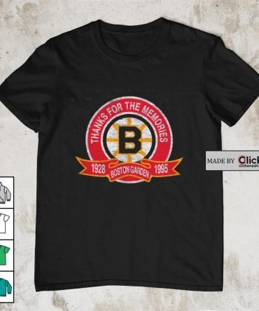 Boston Bruins Thanks For The Memories 1928 1995 Boston Garden Shirt