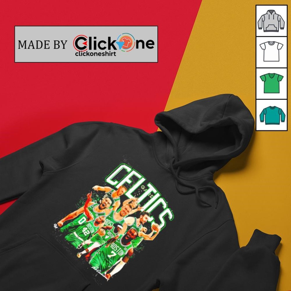 Boston Celtics 23-24 Team Vintage Graphic Shirt - Image 2