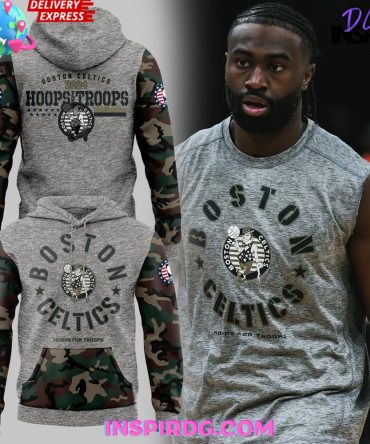 Boston Celtics Hoops For Troops 2024 Hoodie