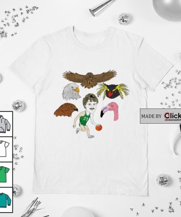 Boston Celtics Larry Bird Bird Man Cartoon Shirt