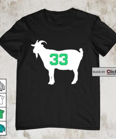 Boston Celtics Larry Bird Goat 33 Shirt