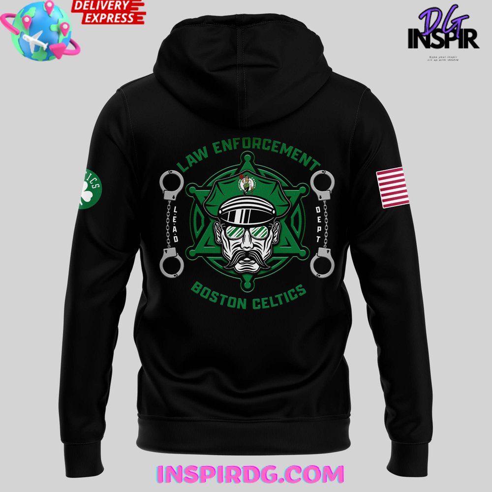 Boston Celtics Law Enforcement Appreciation Special Hoodie - Image 3