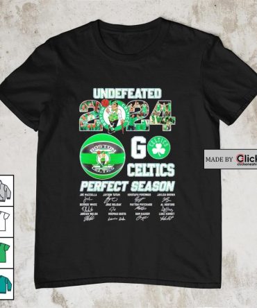 Boston Celtics Undefeated Go Celtics Perfect Season Signatures Shirt