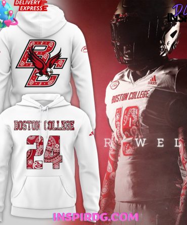 Boston College Eagles Red Bandana Uniform 2024 Hoodie