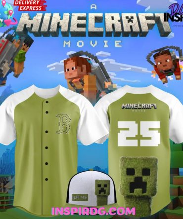 Boston Red Sox X A Minecraft Movie 2025 Baseball Jersey