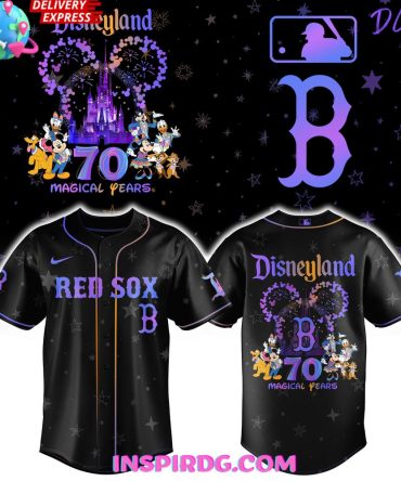 Boston Red Sox Disneyland 70Th Magical Years Special Baseball Jersey