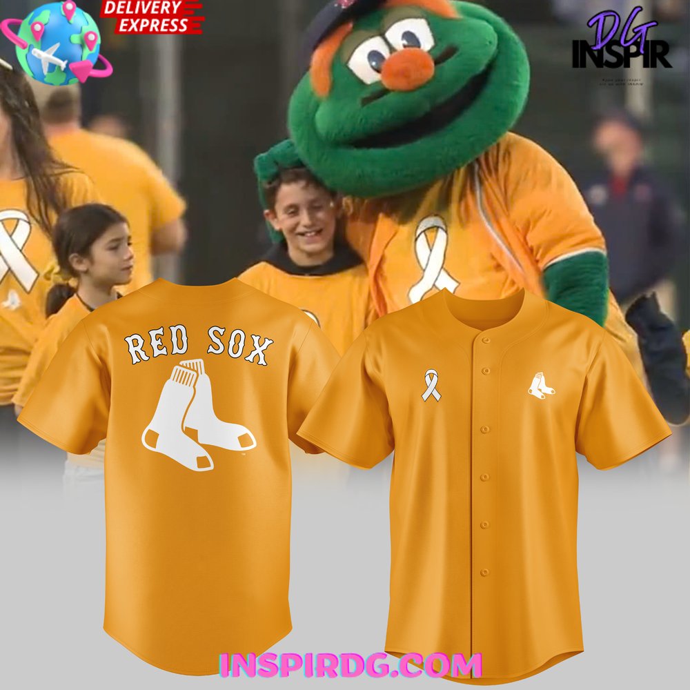 Boston Red Sox Honoring Childhood Cancer Awareness Baseball Jersey