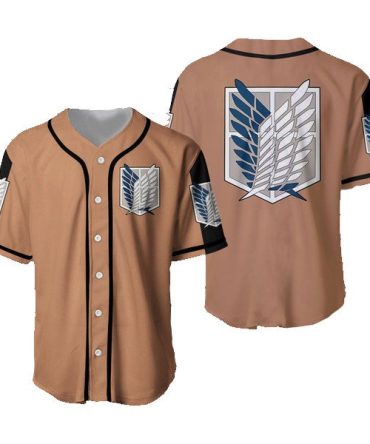 Unisex Anime Scout Regiment Baseball Jersey - Cosplay Uniform Top