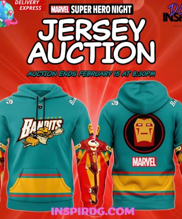 Buffalo Bandits Marvel Super Hero Night 2025 All Over Print Hoodie, 3D Hoodie